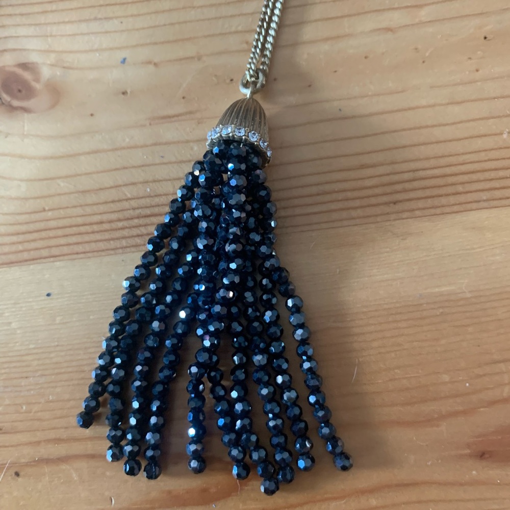 I. Crew long beaded tassel
